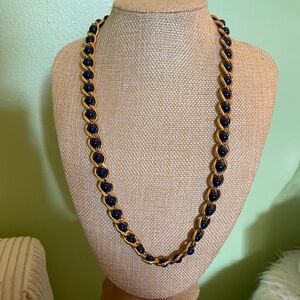 Stunning blue and gold Napier necklace